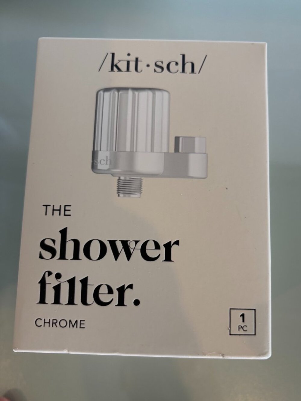 Kitsch Chrome Shower Filter New for Hard Water Chlorine - Never used